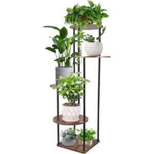 5-laags bloemenstandaard - houten plantenstandaard - 105 cm