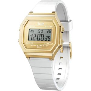 ICE watch digit retro - Metal gold mirror - White - Small 022733