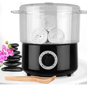Novendo Goods – 3-in-1 Elektrische Handdoekstomer & Warmer – Snelle Spa Gezichtsstomer - Hydraterende Handdoekenverwarmer & Sterilisator voor Schoonheidssalon en Thuisgebruik