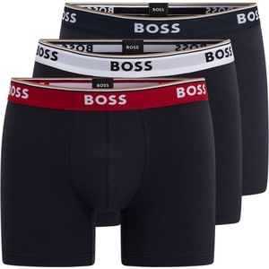 HUGO BOSS Power boxer briefs (3-pack) - heren boxers normale lengte - multicolor (set met verschillende kleuren) - Maat: XXL