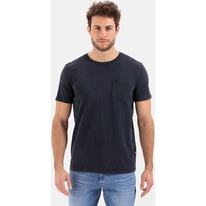 camel active T-shirt met korte mouwen in biologisch katoen - Maat menswear-6XL - Donkerblauw
