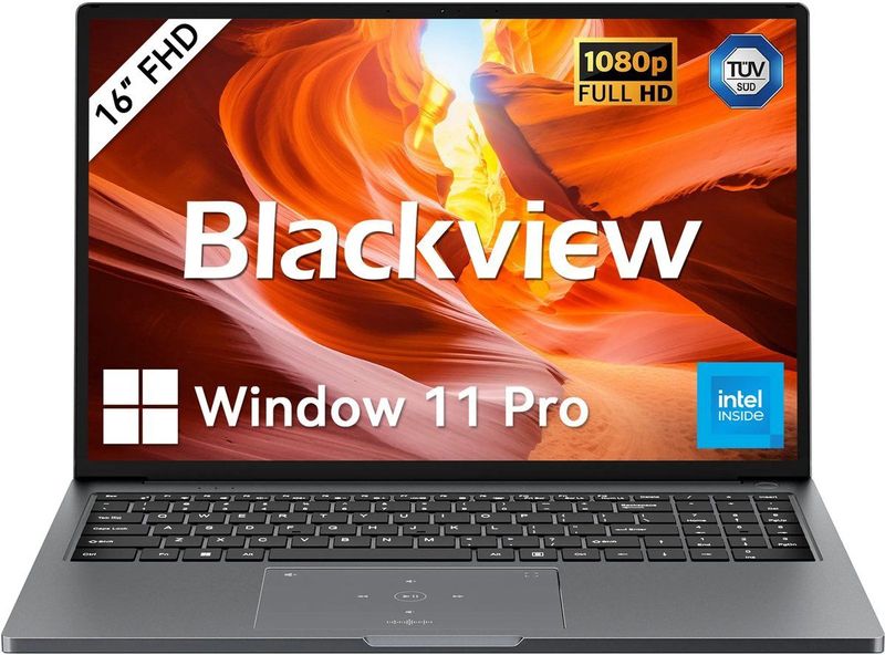 Blackview - AceBook 12 - Laptop - Grijs - Intel Core i5-12450H - 16 inch FHD - 16GB DDR4 - 512GB SSD