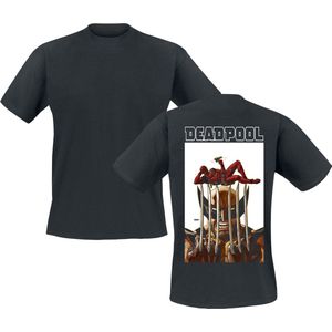 Deadpool Deadpool & Wolverine - Striking Pose Heren T-shirt - zwart - S