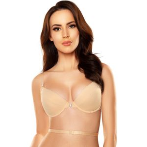 Vivisence - 1040 - Push-up BH - Beige - Beugel - Strapless - Voorsluiting