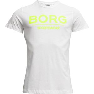 Bjorn Borg Heren T-shirt Samir Wit Fluor Maat M Mannen