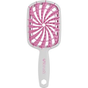 UNbrush - Detangling Hair Brush Plus - Haarborstel - Wit - Bubble Gum