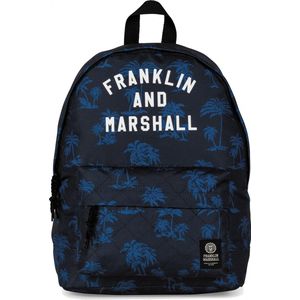 Franklin & Marshall Rugzak 18L - Blauw