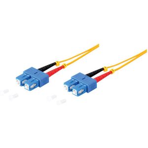 Duplex Patchkabel SC/SC 9/125µ, OS1/OS2 gelb 20m