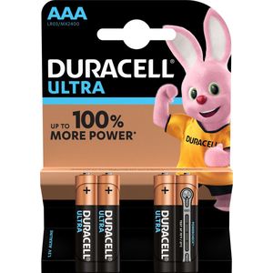 Duracell Ultra Power AAA Batterij LR03 - Niet Oplaadbaar - 4-Pack