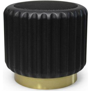 Atelier Pierre Dentelles speaker D13.5cm H12.5cm zwart - basis goud