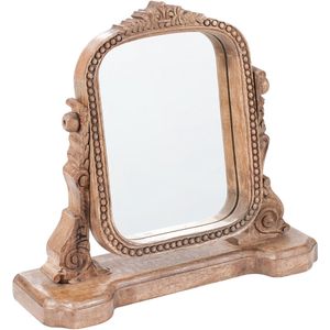 BELIANI DISZNA - Make-upspiegel - Bruin - Mangohout