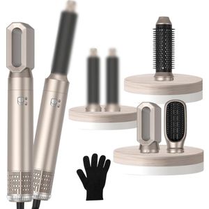 CRLYN® Fohnborstel - Krulborstel - Krultang 5 in 1 - Beige