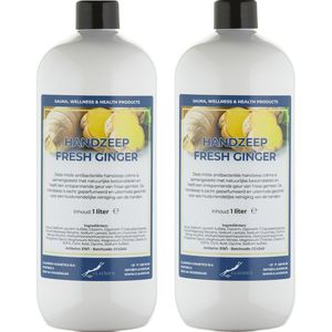 Handzeep Fresh Ginger 1 liter - set van 2 stuks