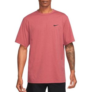 Nike - Dri-FIT UV Miler - Sportshirt - Donker Roze - 100% Polyester