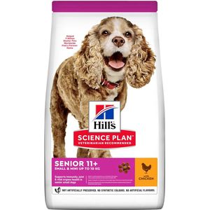 HILL'S SCIENCE PLAN Small & Mini Senior 11+ Hondenvoer met Kip 6x 1.5 kg