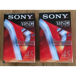 Sony premium vhsc45 cassettebandje