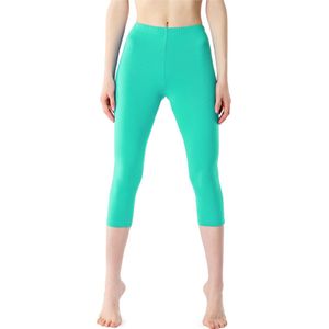 Bellivalini BLV-BLV50-204-LE Dames Leggings - Sport - Vrijetijdsbroek - 3/4 - Viscose - Sporbroek - Yogabroek - Munt - M