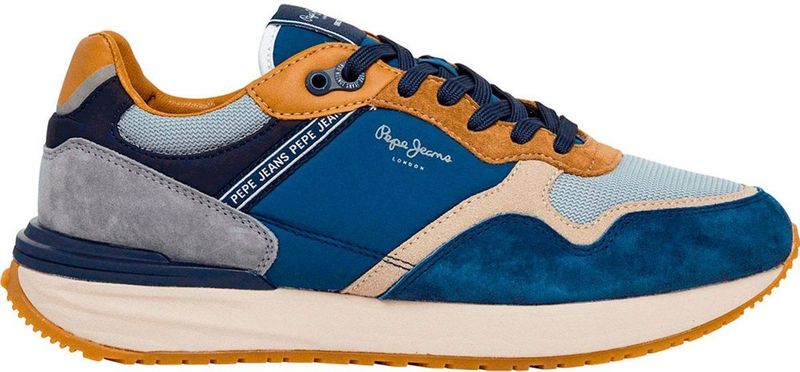 Pepe Jeans - Buster Pro Combi - Sneakers - Zwart - Varkenssuède