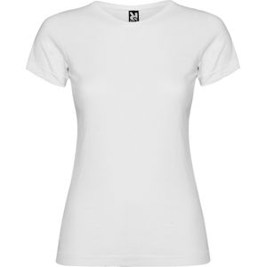 T-shirt 'Jamaica' dames met korte mouwen Wit - 7/8