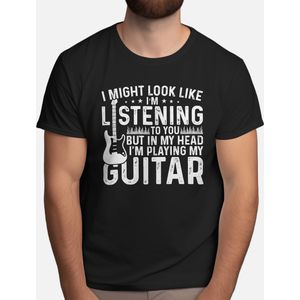 In My Head I'm Playing My Guitar - T Shirt - MusicMonday - NowPlaying - MusicIsLife - SongOfTheDay - MuziekMaandag - NuLuisteren - MuziekIsLeven - LiedVanDeDag