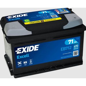 Exide Technologies EB712 Excell 12V 71Ah Zuur
