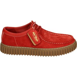 Clarks TORHILL LO - Vrije tijdsschoenenHeren veterschoenHeren sneakersCasual - Kleur: Rood - Maat: 46