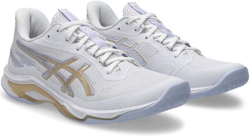 ASICS - Netburner Ballistic FF 4 - Damessneakers - Witte champagne - 40 EU
