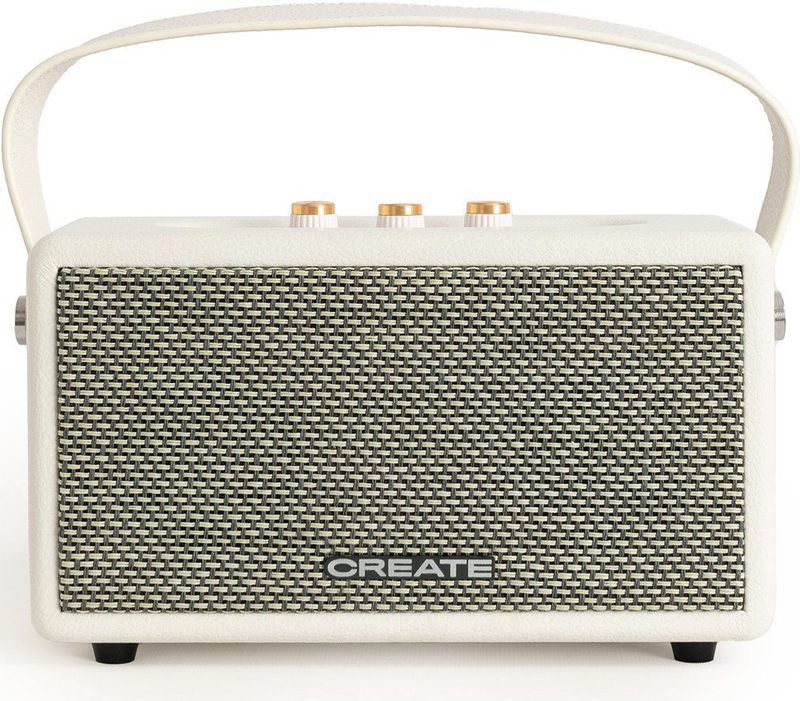 CREATE - Retro Draagbare Luidspreker - Klein - Bluetooth - USB - AUX