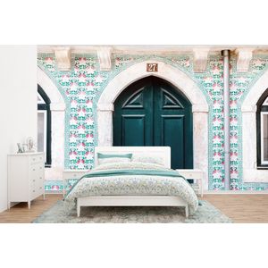Deur - Hout - Groen - Huis - Behangpapier