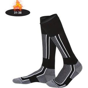 Bovista Skisokken Kinderen - Ski Sokken - Warme Sokken - Lange Huissokken - Thermo - Compressie - Wit - 31-41