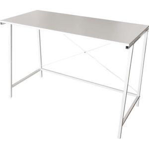 Bureau Stoer -  laptoptafel - computertafel - industrieel - wit
