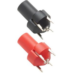 Pomona Electronics 73096-0 Inline 4mm-veiligheidsbus voor PCB Zwart
