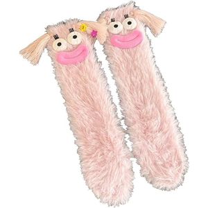 Sokken tot halverwege de kuit - vloersokken - slaapsokken, leuke pluche gekke sokken voor kinderen en vrouwen, pluche pantoffels voor meisjes, leuke grappige sokken, schattige comfortabele zachte dierensokken voor jongens en mannen