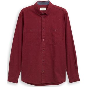 Tom Tailor Regular fit overhemd in gemêleerde look