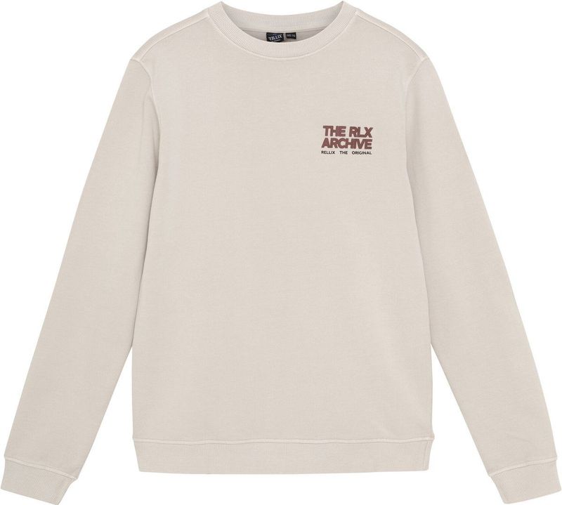 Rellix - Sweater Chest And Backprint - Zand - Hoodie - Vest