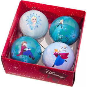 Disney Frozen Kerstballen - Elsa Olaf Anna - Kerstversiering - set van 4