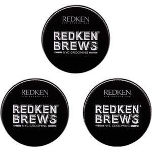 Redken - Brews Mens Maneuver Cream Pomade - 3 x 100 ml