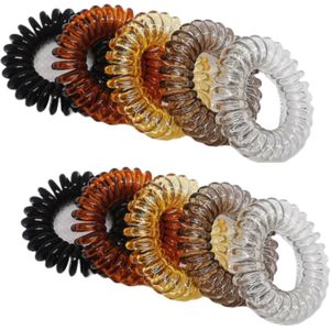 10 Haarelastiekjes - Zonder metaal - Anti beschadiging - Multi color