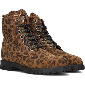 Clic! 20210 Veterboots - Laarzen Met Veters - Meisjes - Beige - Maat 31