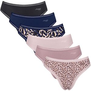 Sloggi - GO Crush High leg C6P - Slip - Set van 6 - GOTS-gecertificeerd Biologisch Katoen