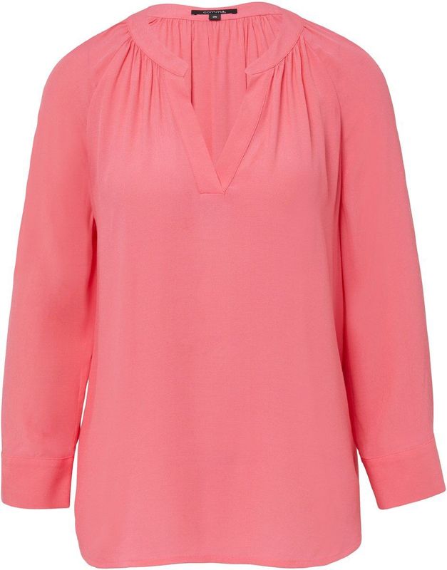 comma - Blouse - Lichtgewicht - 3/4-mouwen - V-halslijn