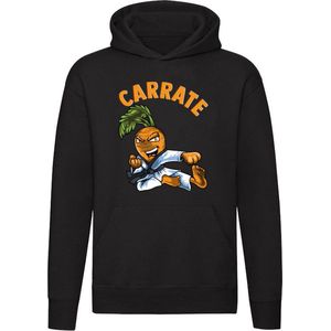 Carrate | wortel | karate | vechtkunst | vechtsport | woordgrap | grappig | Unisex | Trui | Hoodie | Sweater | Capuchon