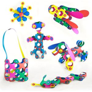 Clixo Rainbow 42 stuks set - flexibel magnetisch speelgoed