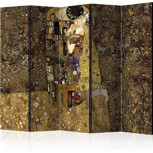 Kamerscherm - Scheidingswand - Vouwscherm - Golden Kiss II [Room Dividers] 225x172 - Artgeist Vouwscherm
