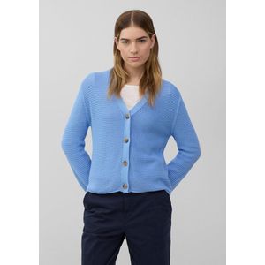 s.Oliver - Gebreid Vest - Lichtblauw - V-hals - Losse Pasvorm