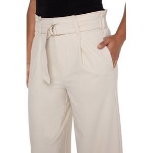 LIVERPOOL JEANS COMPANY Belted Paperbag Wide Leg Crop Dusty Tan | Dusty Tan