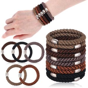 10 stuks elastische haarelastiekjes - gevlochten haarelastiek - scrunchies - haarbanden - paardenstaart-houder - haarelastiekjes voor dames - zacht geweven paardenstaarthouders voor meisjes - dik en krullend haaraccessoires