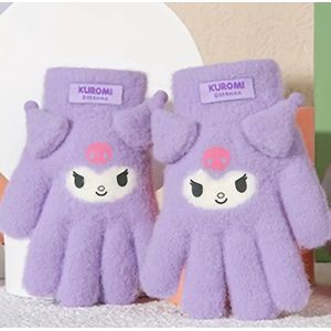 Sanrio - Kuromi handschoenen - paars - fleece - Kuromi - Hello Kitty - My Melody - PomPomPurin - Pochacco - Kawaii