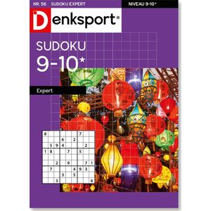 Denksport Puzzelboek Sudoku 9-10* expert, editie 56