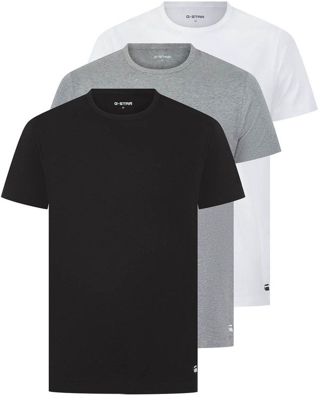 Crew T-Shirt Set van 3 - Meerkleurig - Heren